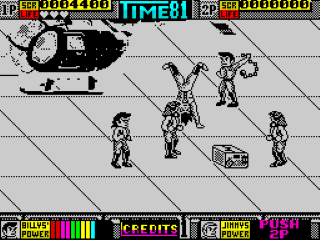 Double Dragon II: The Revenge 128 screenshot 2 for ZX Spectrum